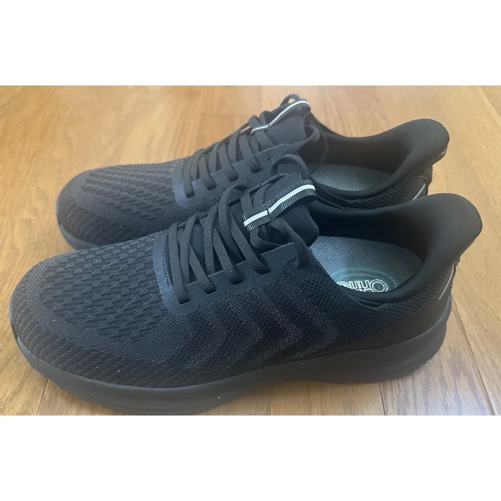 Orthofeet Tilos Shoes Men's Size 11.5 Black Athletic Hands-Free